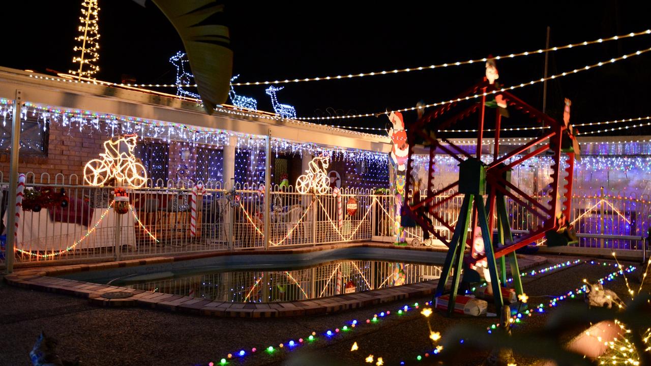 Christmas lights in Grosvenor Place in West Mackay. Picture: Rae Wilson