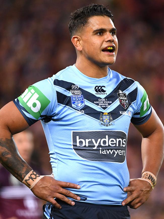 Latrell Mitchell says Brad Fittler hasn’t explained his Blues axing. Picture: AAP