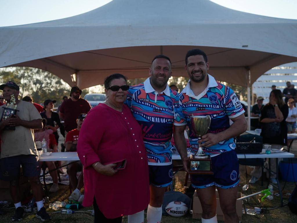 Cody Walker was named player of the final at the Walgett Knockout. Picture: Walgett Aboriginal Connection Facebook