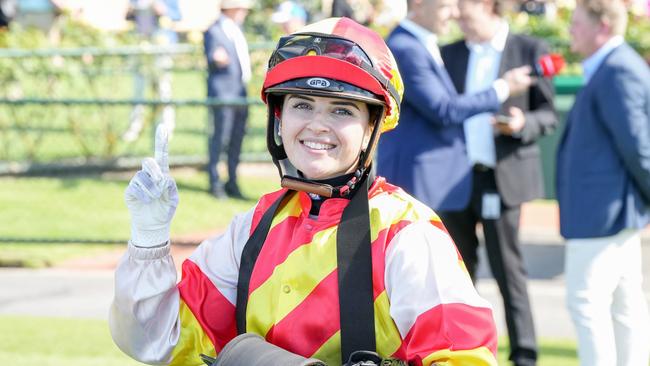 Jaylah Kennedy started riding last season. Picture: George Sal/Racing Photos via Getty Images