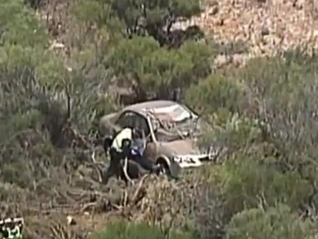 A woman has been airlifted to hospital following a serious crash at Port Wakefield on Tuesday morning. Picture: 7NEWS