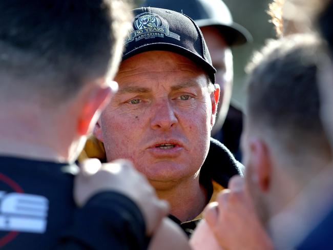 RDFNL: Lancefield v Woodend-Hesket: Tim Bannan coach of Lancefield at Lancefield Park on Saturday July 8, 2023 in Lancefield, Australia.Photo: Hamish Blair