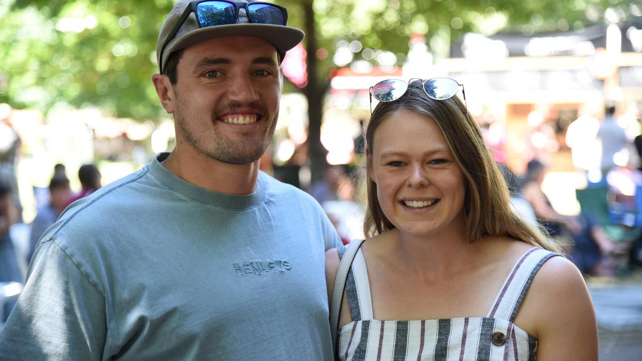 Kaleb and Nichola Clark at Day 3 of Launceston Festivale 2023. Picture: Alex Treacy