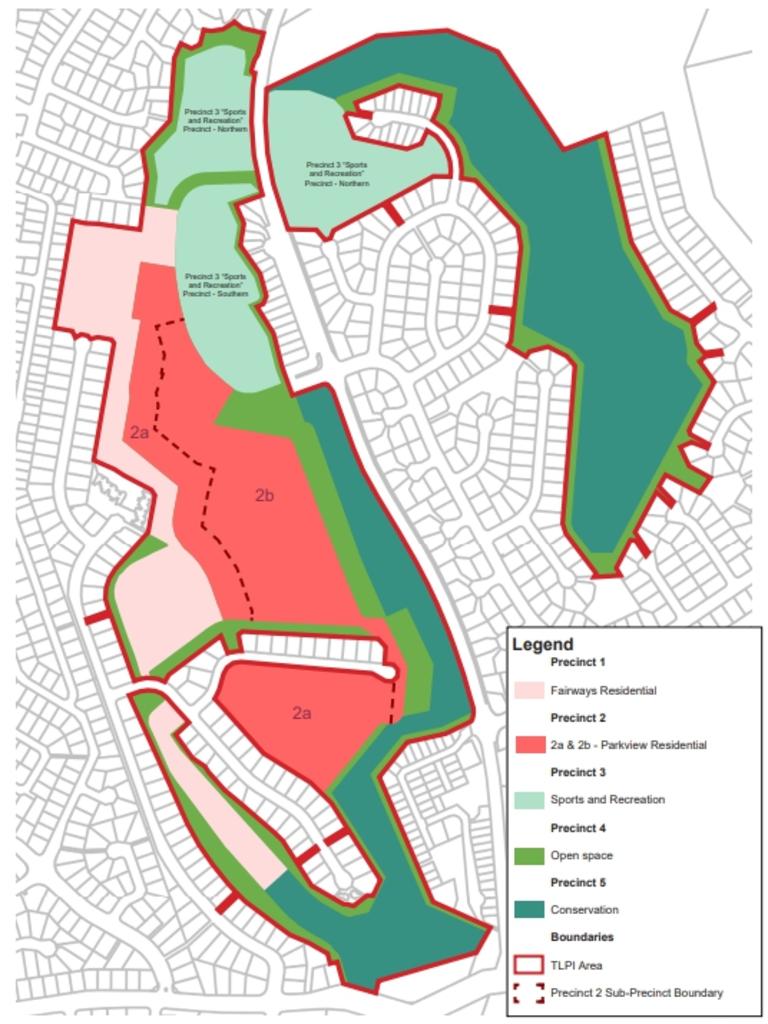 Plans put forward by then Housing Minister and Gaven MP Meaghan Scanlon for the Arundel Hills Country Club development.