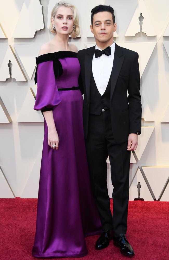 Lucy Boynton and Rami Malek reportedly split earlier this year. Picture: Frazer Harrison/Getty Images