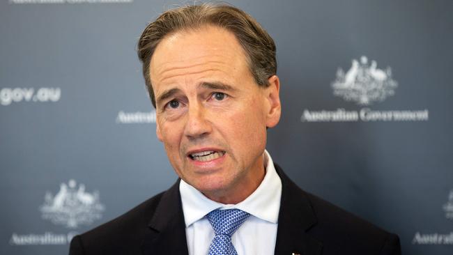 Health Minister Greg Hunt. Picture: NCA NewsWire / Sarah Matray