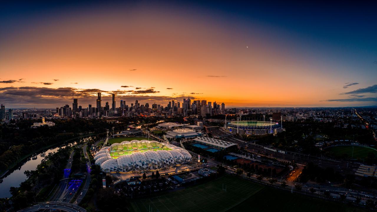 East Melbourne. Airviewonline unveils Australia's top aerial views captured or curated by veteran photographer Stephen Brookes. Picture: Stephen Brookes