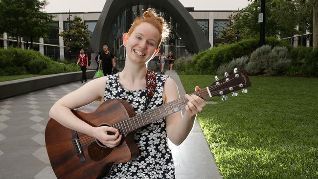 Singer Cassandra Stanford is excited to be taking part in Eastland’s summer busking series in Ringwood’s Town Square. Picture: George Salpigtidis