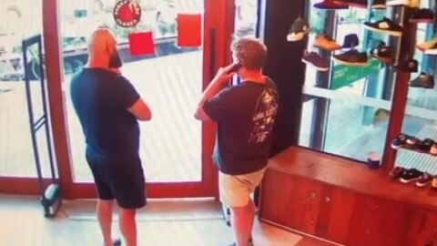 , On June 5, Coolangatta Concrete Lines Skate Shop owner Les Graue was allegedly attacked by a group of juveniles for the second time since March. This was when Mr Graue locked himself inside his store. Photo: Supplied,