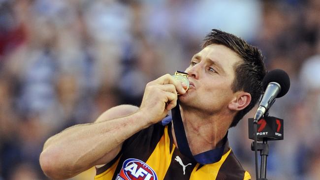 Shane Crawford went out on a high after a decorated career as a Hawk.