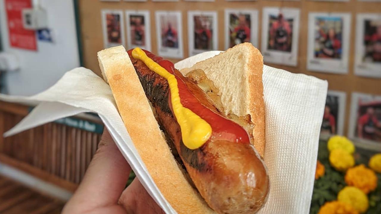 Shoppers have missed the sweet aromas of the sausage sizzle.