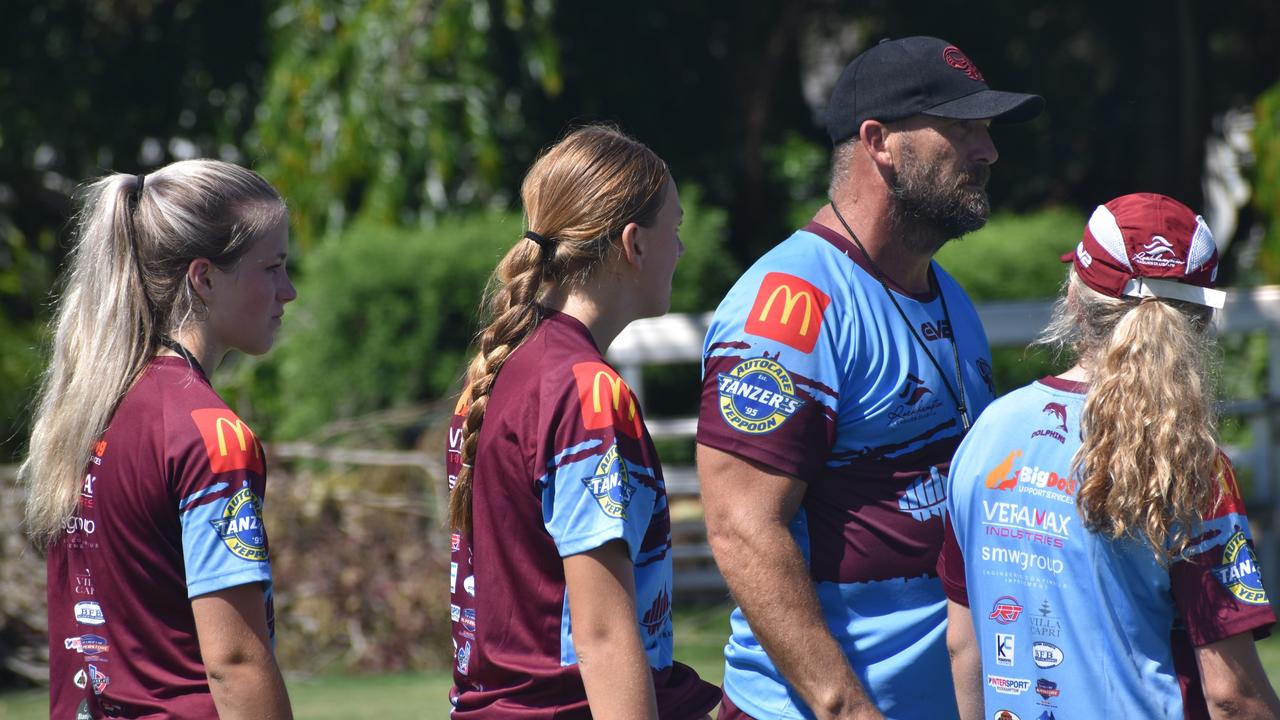 CQ Capras under-17 girls squad at pre-season training at Emmaus College, Rockhampton, on January 18, 2025.