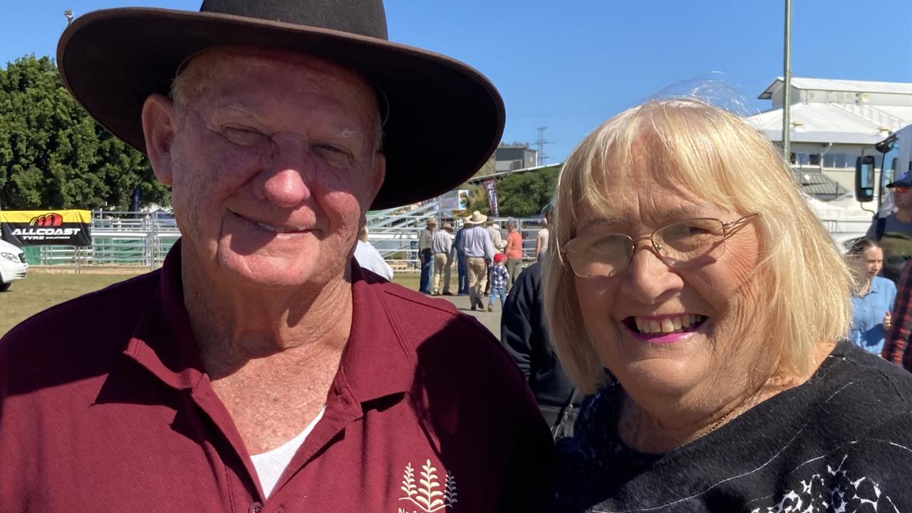 Bob and Ailsa Kington enjoy People's Day at the 2023 Gympie Show.