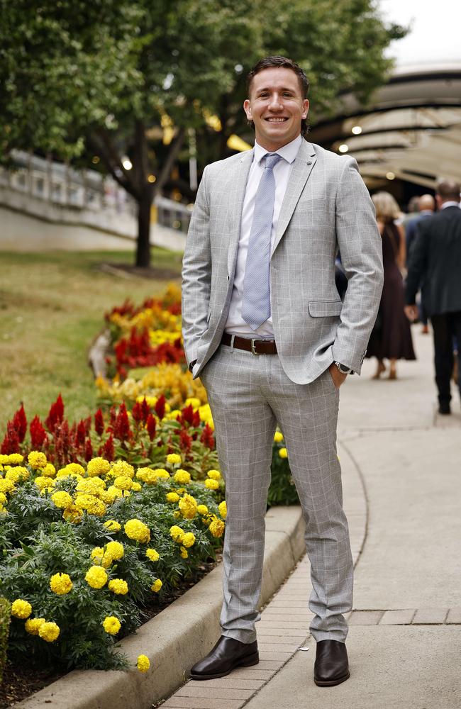 Cooper Johns attends Golden Slipper race day at Rosehill Racecourse. Picture: Sam Ruttyn