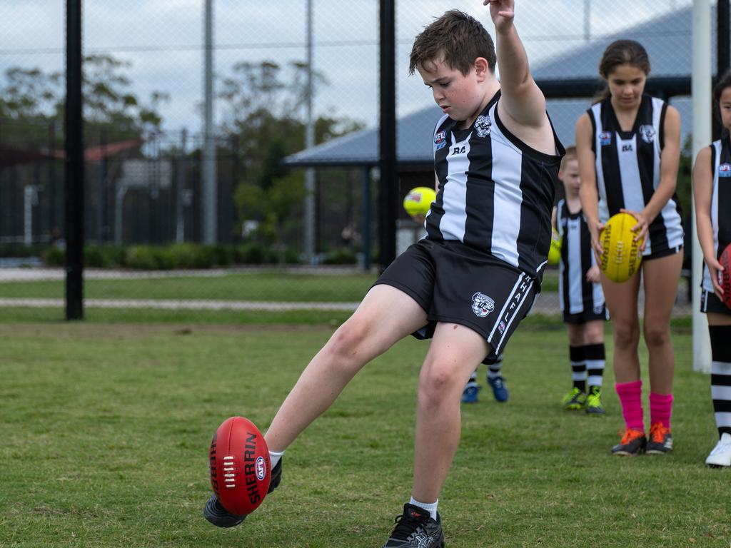 The Kellyville Rouse Hill Magpies have already registered 325 players in junior age groups for the 2025 season. Picture: Georgia Paul/AFL NSW/ACT