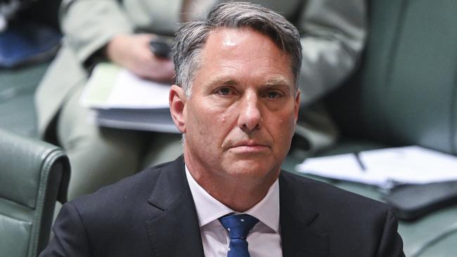 Acting Prime Minister Richard Marles revealed the government agreed “in principle” to the Coalition’s amendments to strengthen its emergency legislation to monitor and track the released detainees. Picture: NCA NewsWire / Martin Ollman