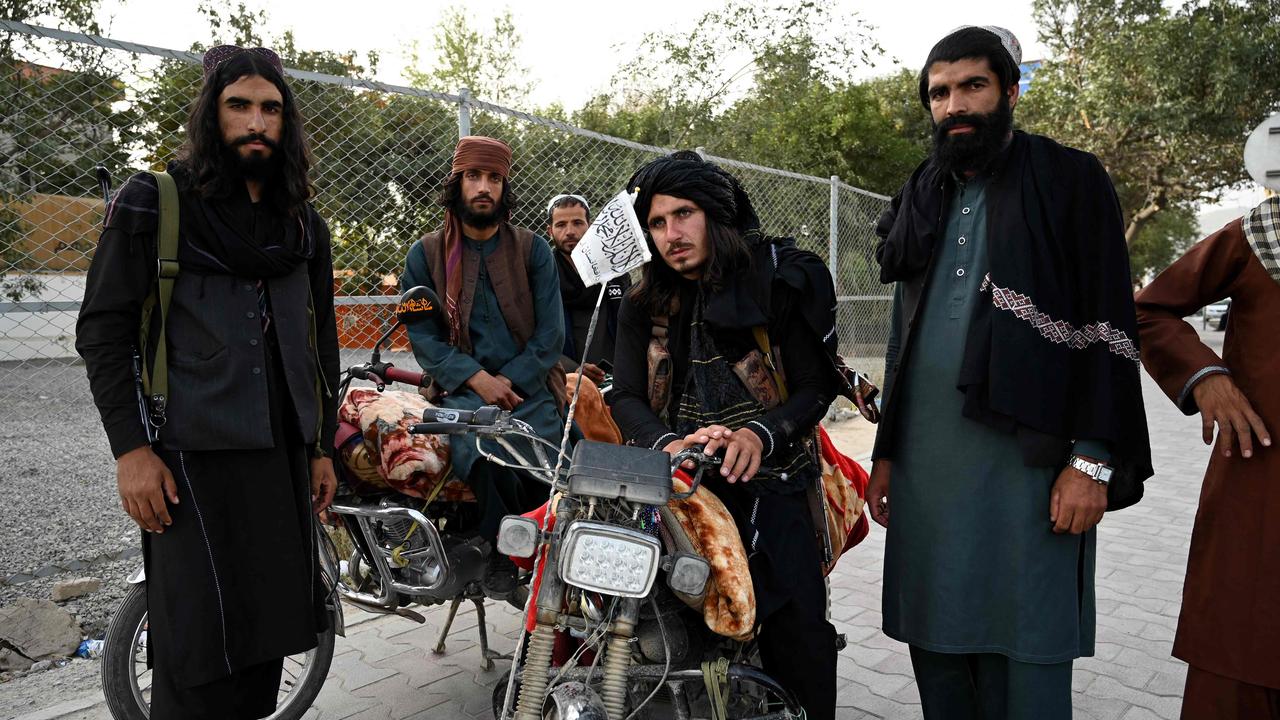 Taliban fighters in Kabul on August 18, 2021, after the military takeover of Afghanistan. Picture: Wakil Kohsar/AFP