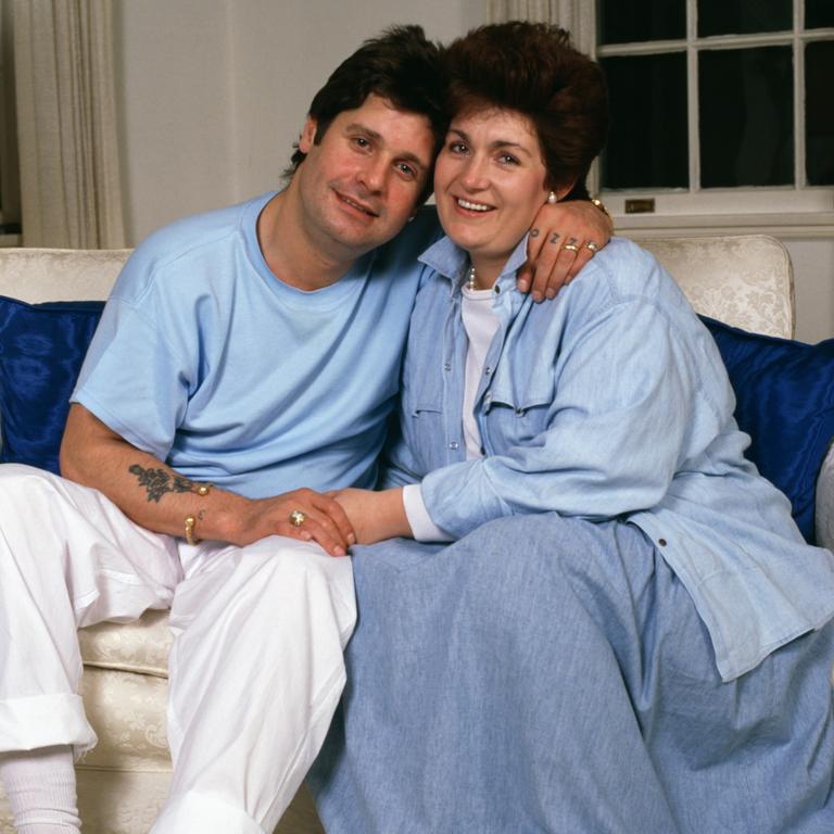 Sharon and hubby Ozzy in 1987. Picture: Dave Hogan/Hulton Archive/Getty