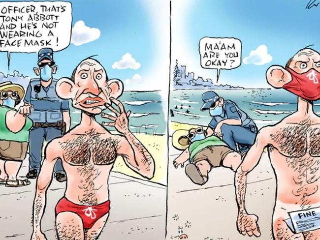 Tony Abbott Gets Busted. Credit Mark Knight