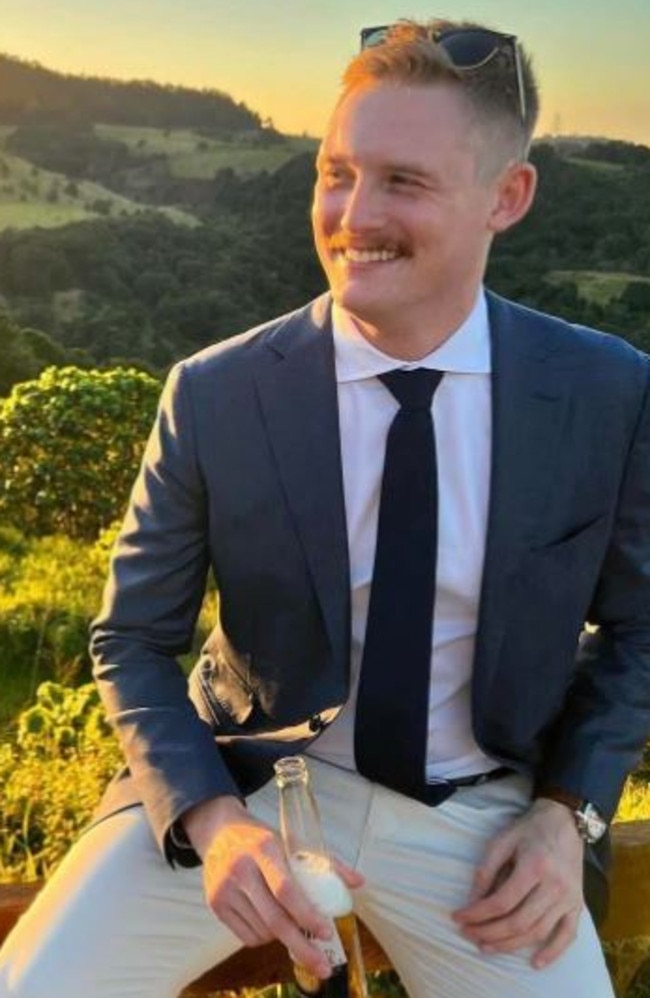 The mother of slain police officer Constable Matthew Arnold, 26, posted this picture of him on Tuesday saying “Rest in Peace, my beautiful boy”.