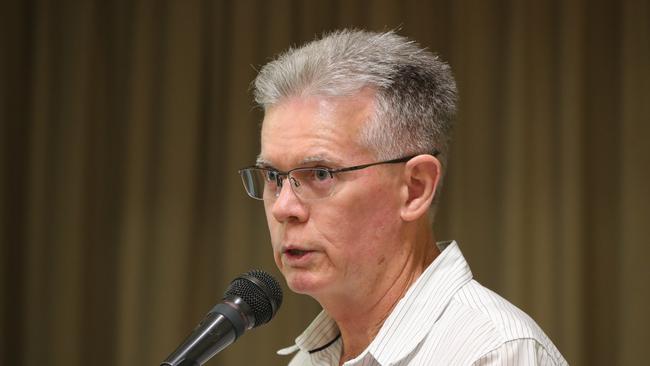 President of the Community Alliance, John Hicks. Picture Glenn Hampson.