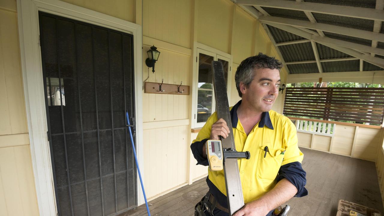 News Sunday mail, 12.4.2013, Bundaberg, Paul Hargreaves at his family home in North Bundaberg home that he is raising to above major flood levels. Photo Paul Beutel