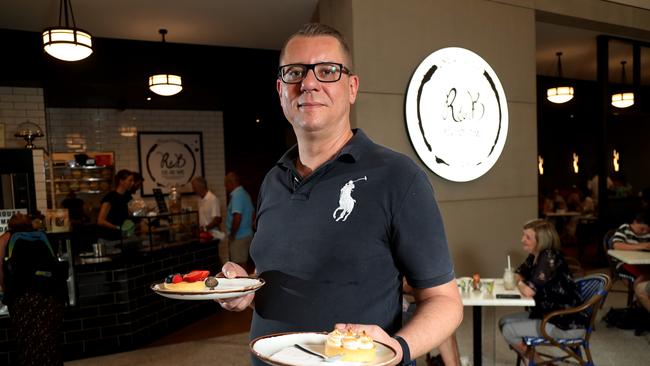 Rise and Bake Brasserie owner Mika Schleisser has been busy since opening his new outlet at the new Cairns Central food precinct in early December. Picture: Stewart McLean