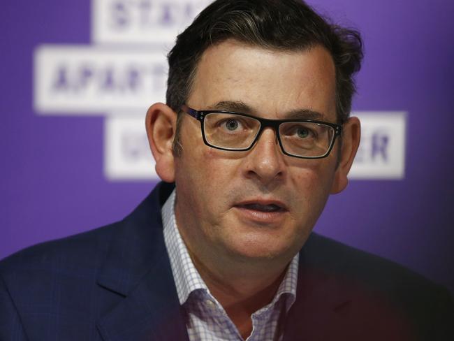 MELBOURNE, AUSTRALIA - NCA NewsWire Photos October 17, 2020:   Victorian Premier Daniel Andrews speaks to the media during a press conference in Melbourne, Victoria. Picture: NCA NewsWire / Daniel Pockett