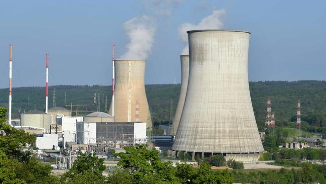 Belgian nuclear power plant Tihange near Huy.