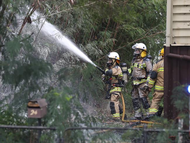 Third House Fire in Ascot in two weeks in a block of each other . Nudgee Road Ascot. Pic Annette Dew