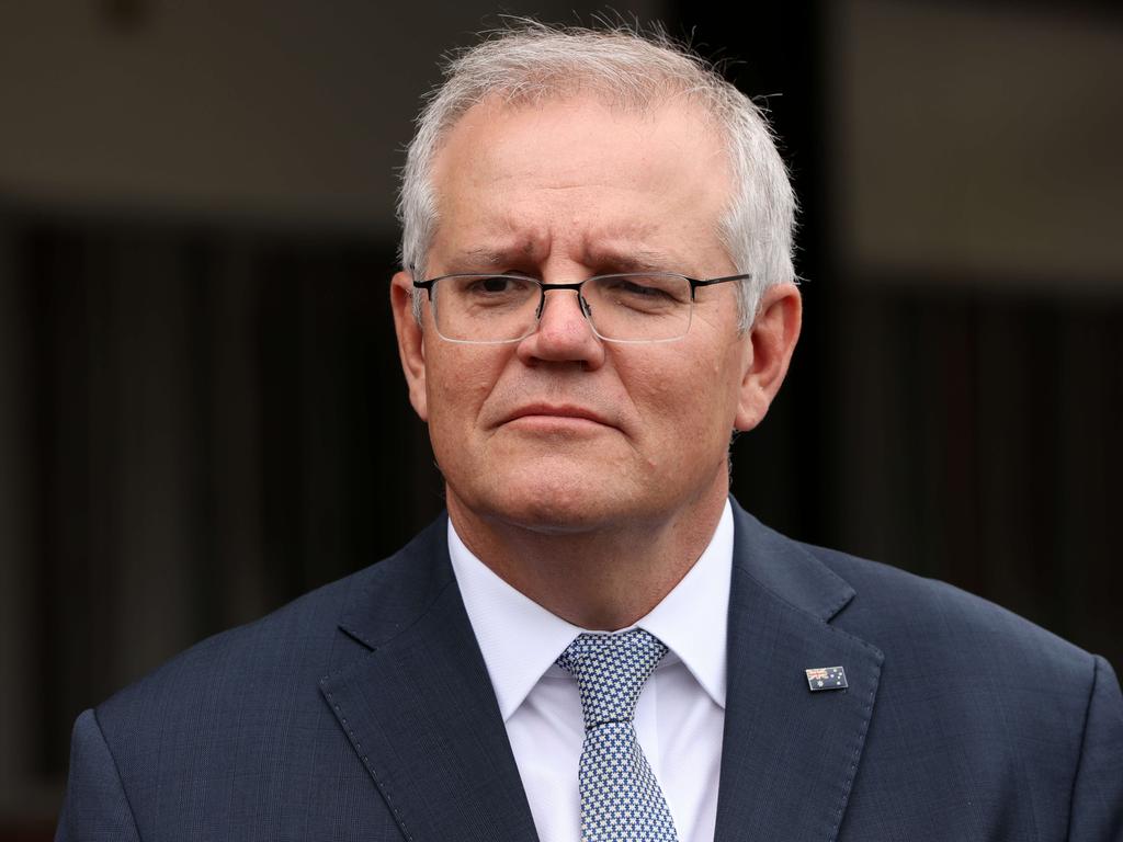 Scott Morrison said it would be ‘completely and utterly unacceptable’ for China to retaliate to Australia decision to boycott the Beijing Olympics with economic or political punishments.
Picture: NCA NewsWire / Damian Shaw