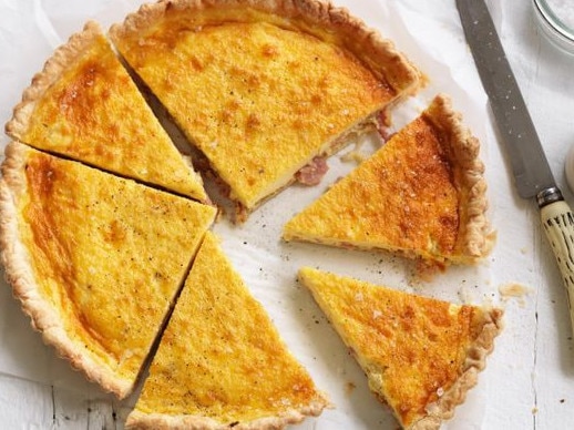 Bacon and egg quiche.