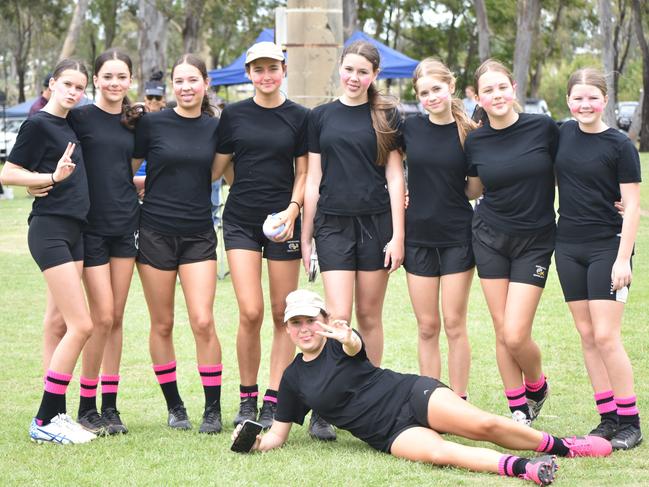 The Weakest Link team from Yeppoon at the Red Rooster Junior Touch Carnival at Cyril Connell Fields, Rockhampton, on November 5, 2022.