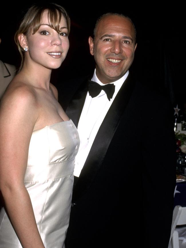 Mariah and first husband Tommy Mottola. Picture: Ron Galella/WireImage