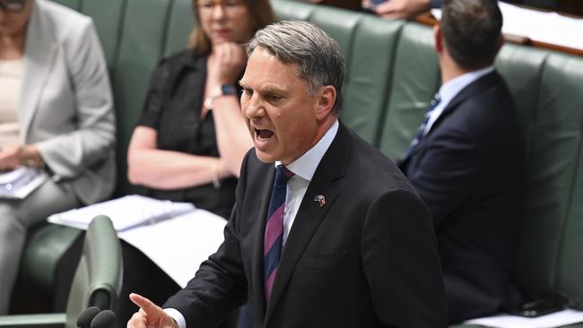 Richard Marles said he would make ‘no apologies’ for frictions in the Defence Department. Picture: NCA NewsWire / Martin Ollman