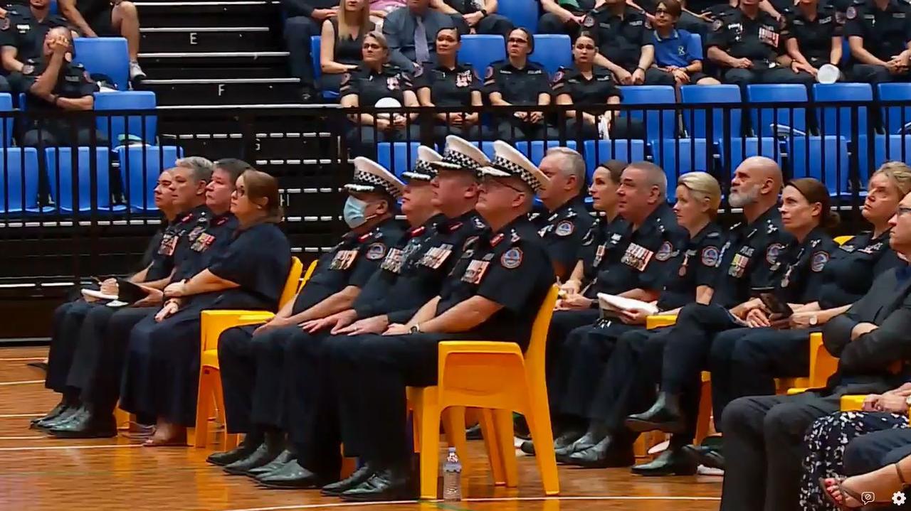 NT police held a moving memorial for a Michael Deutrom, who took his own life in April.