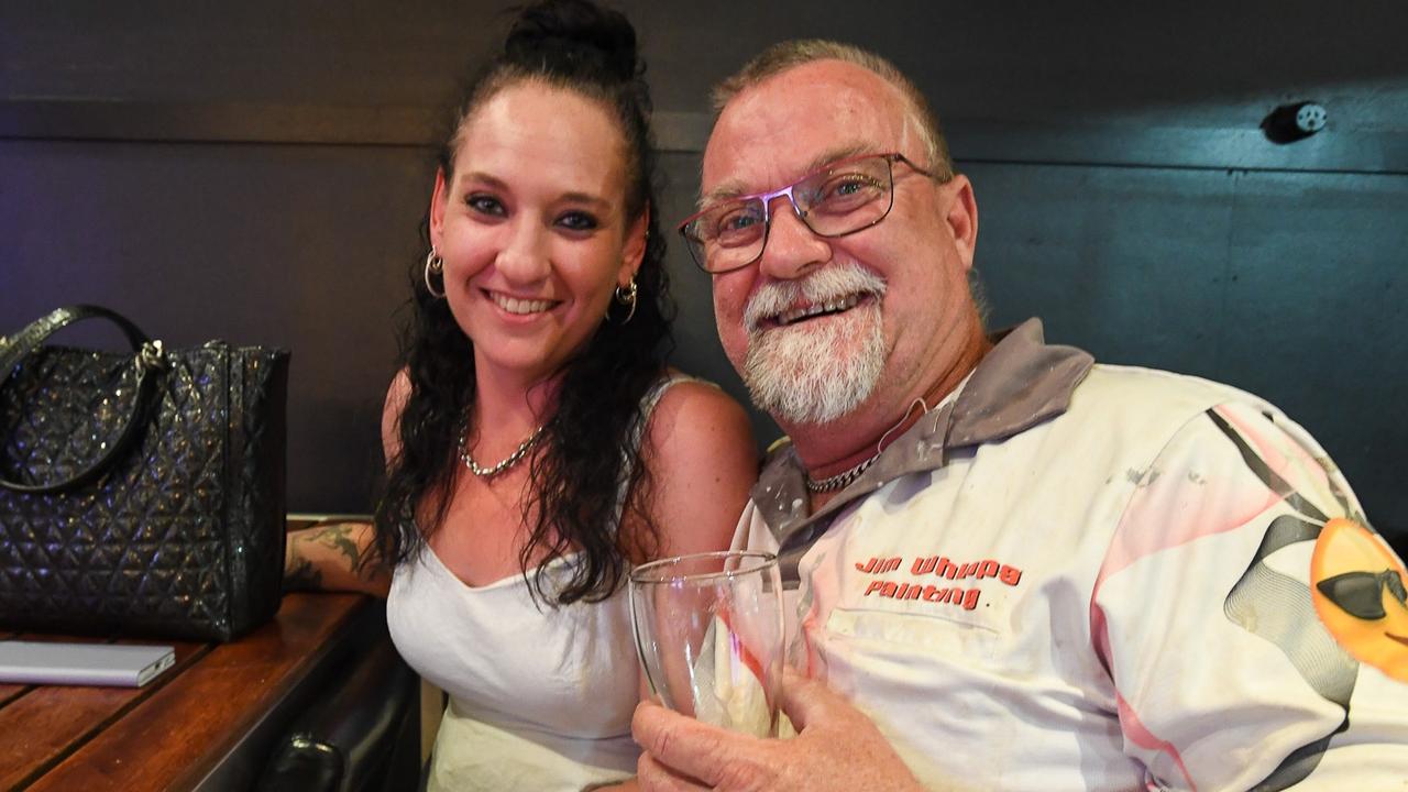 Jim Whipps with Jenny Compton at Mary G's, Lismore, for the 2022 Melbourne Cup. Picture: Cath Piltz