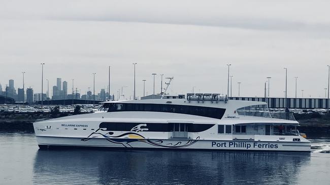 Bellarine Express, the new vessel made by Incat for Port Phillip Ferries. Pic: Port Phillip Ferries