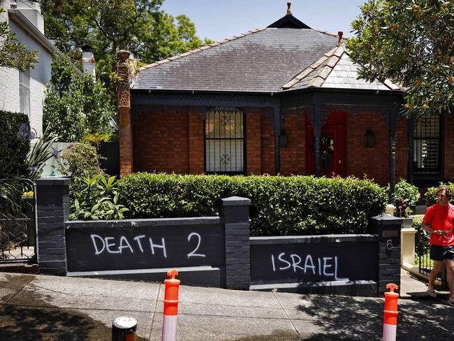 Graffiti and other incidents of anti-Semitism have been appearing all over Sydney. Picture: Sam Ruttyn