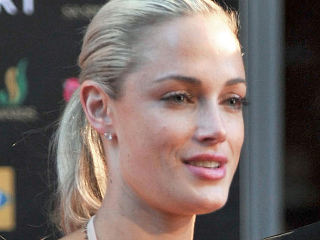 Late model Reeva Steenkamp, the former girlfriend of South Africa's Olympic sprint star Oscar Pistorius. Picture: AFP