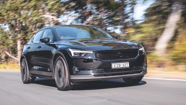 The updated Polestar 2 just landed in Australia. Picture: Thomas Wielecki