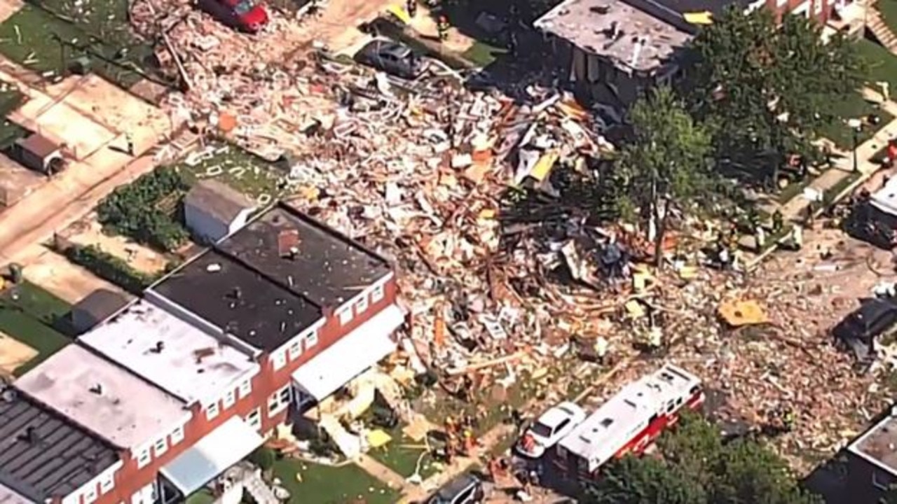 Footage after the explosion in Baltimore