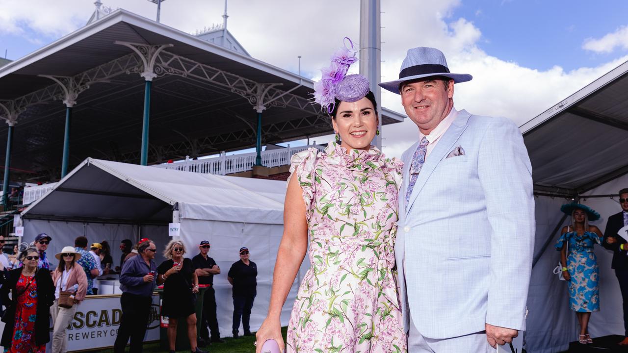 Fashions on the field couples category winners, Michael and Kelly Carty. Picture: Linda Higginson