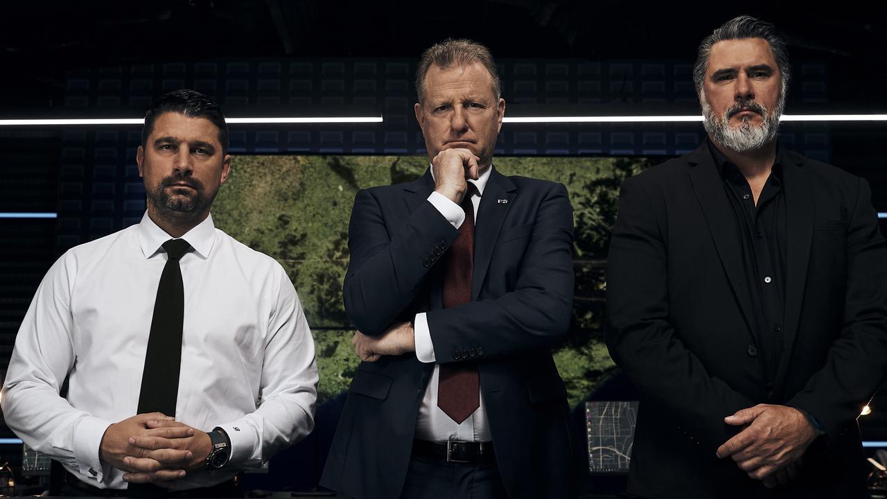 Dr David Craig – Chief – from Channel 10 reality TV show Hunted (centre), with Ben Owen – Deputy, Intelligence (Former Chief Hunter on Hunted UK and former Hunter on Hunted USA) Reece Dewar OAM – Deputy, Operations