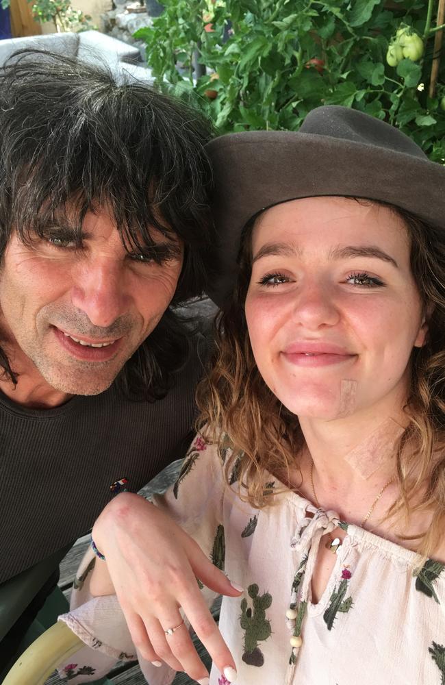 Frenchman Patrick Sergent and Freshwater woman Adelaide Stratton reunited after the terror attack in Nice. Picture: Supplied.