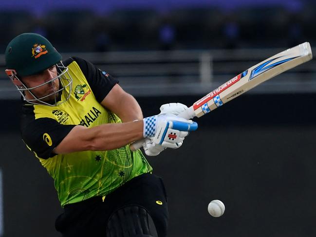 Australia's captain Aaron Finch has blasted his way into form. Picture: Aamir Qureshi/AFP