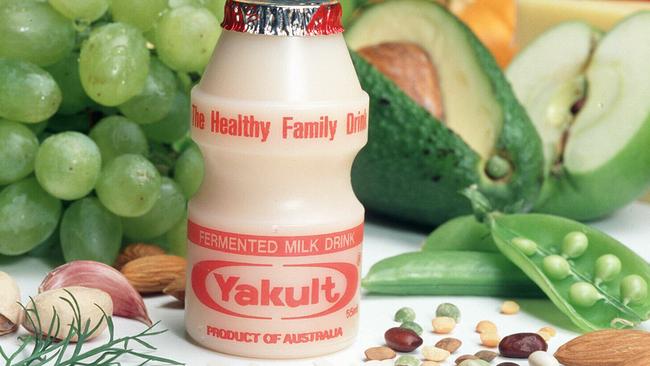 Yakult fermented milk health drink./Drinks/Milk