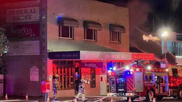 The Colt Dining blaze broke out just after 8.30pm on Friday night. Picture: Supplied