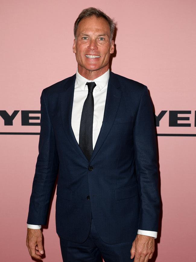 David Panton arrives at the Myer Spring/Summer 2018 runway show tonight. Picture: AAP