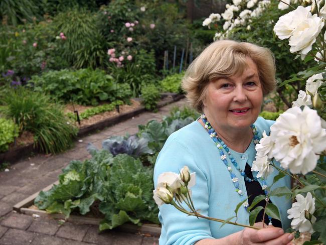 Beverley Sutherland-Smith in her garden.